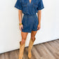 Blue Horizon Denim Romper