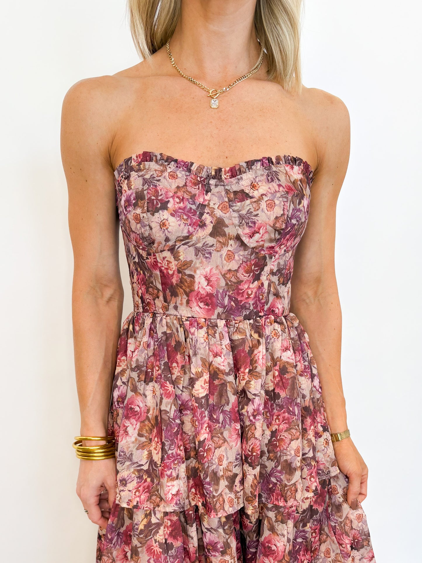 Rosewood Bloom Midi Dress