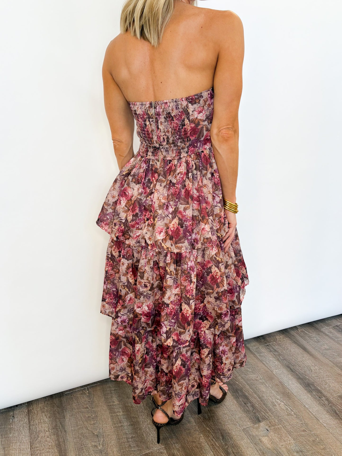 Rosewood Bloom Midi Dress