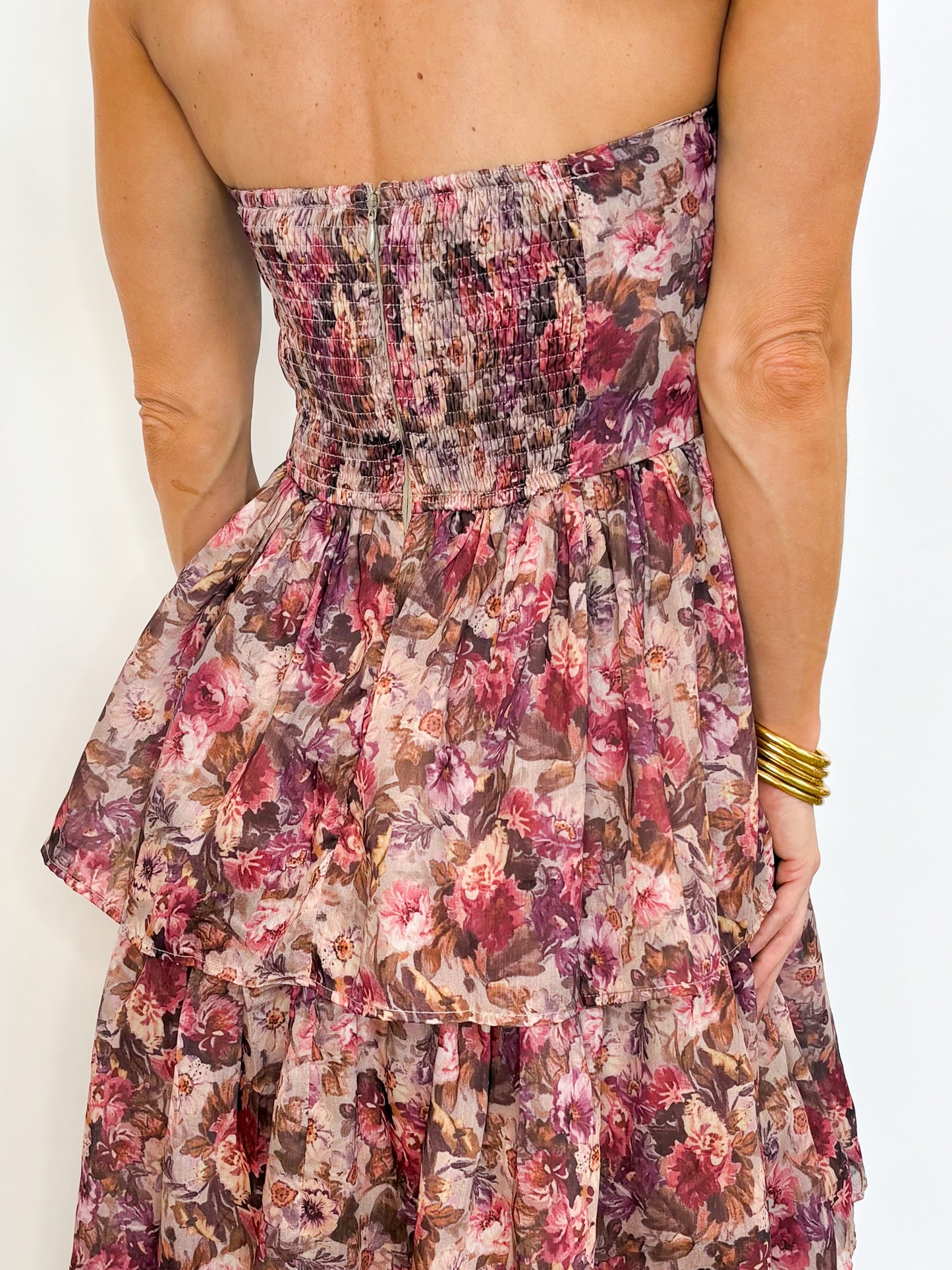 Rosewood Bloom Midi Dress