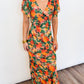 Autumn Glow Floral Maxi Dress