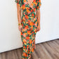Autumn Glow Floral Maxi Dress