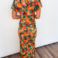 Autumn Glow Floral Maxi Dress