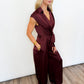 Cabernet Tie-Waist Jumpsuit