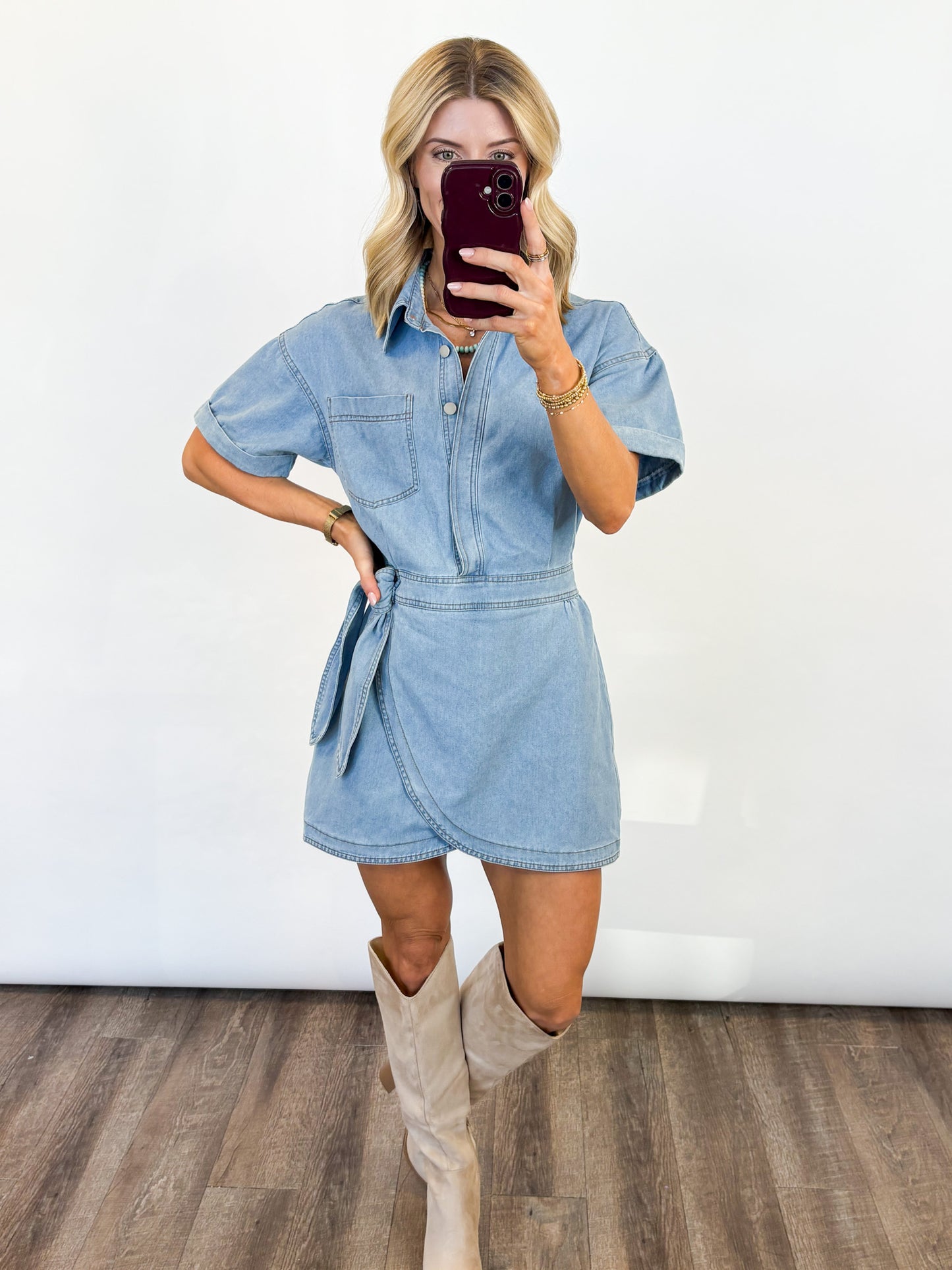 Harbor Day Denim Dress