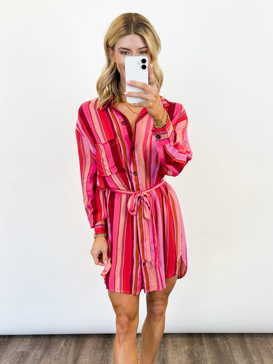 Pink Paloma Stripe Dress
