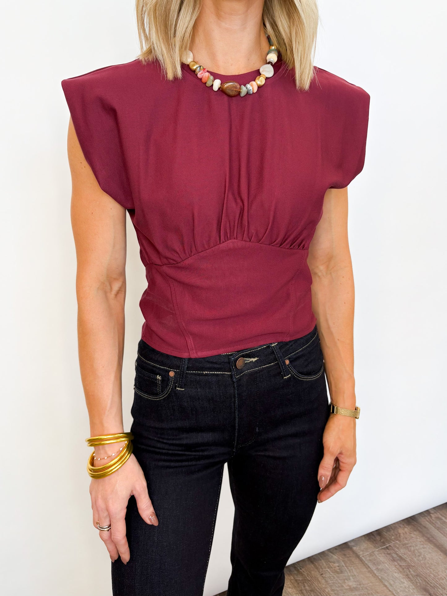 The Structured Statement Top - 2 COLORS