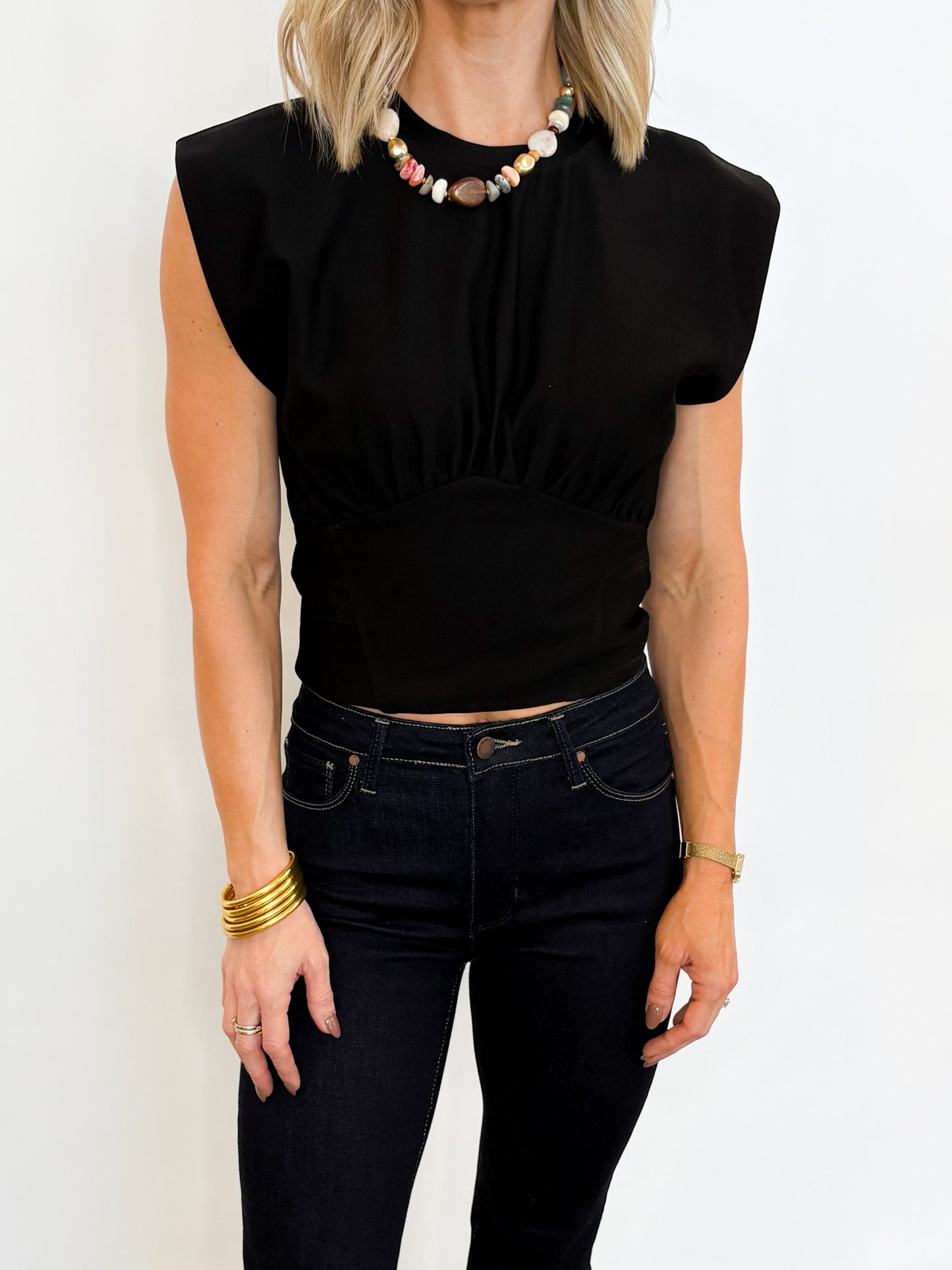 The Structured Statement Top - 2 COLORS