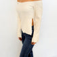 Ivory Twist Knit Top