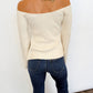 Ivory Twist Knit Top