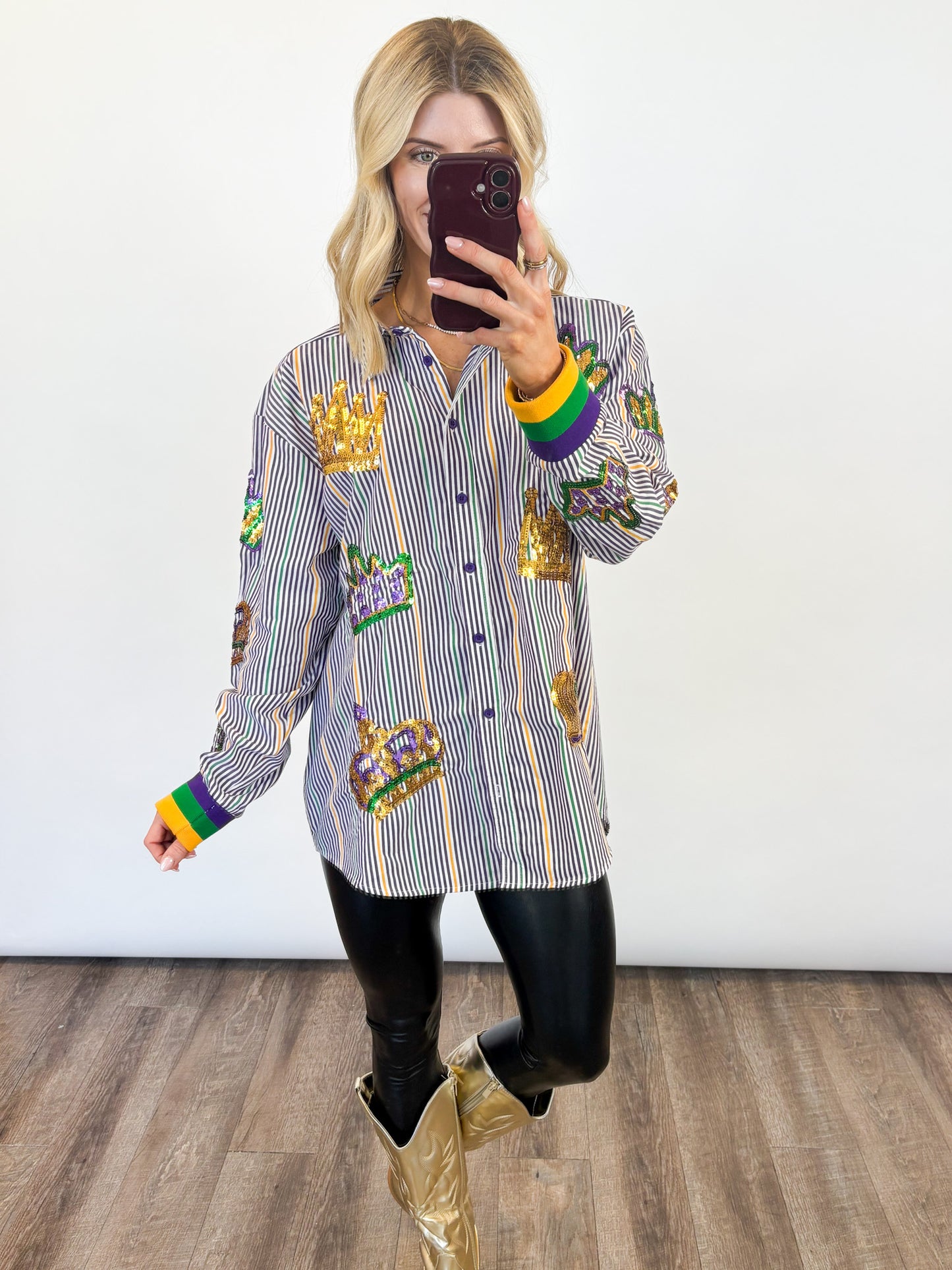 Mardi Gras Crown Tunic