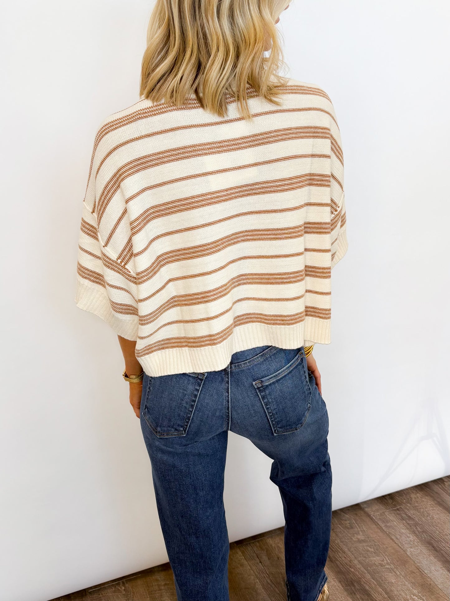 Striped Ease Knit Sweater