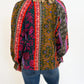 Boho Bloom Button-Up Blouse