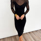 The Shannon Mesh Midi Dress