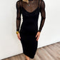 The Shannon Mesh Midi Dress