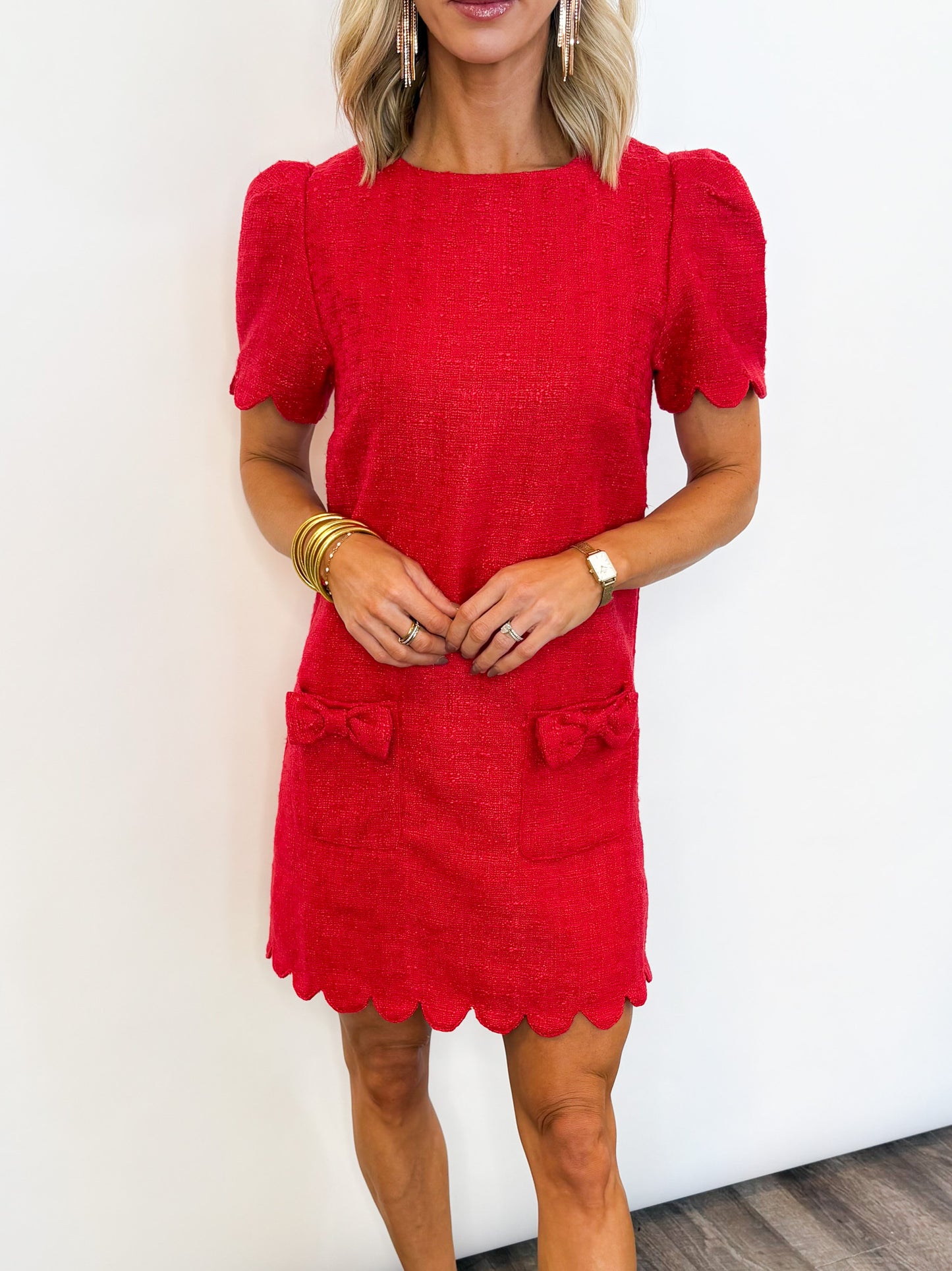 Merry Moments Tweed Dress
