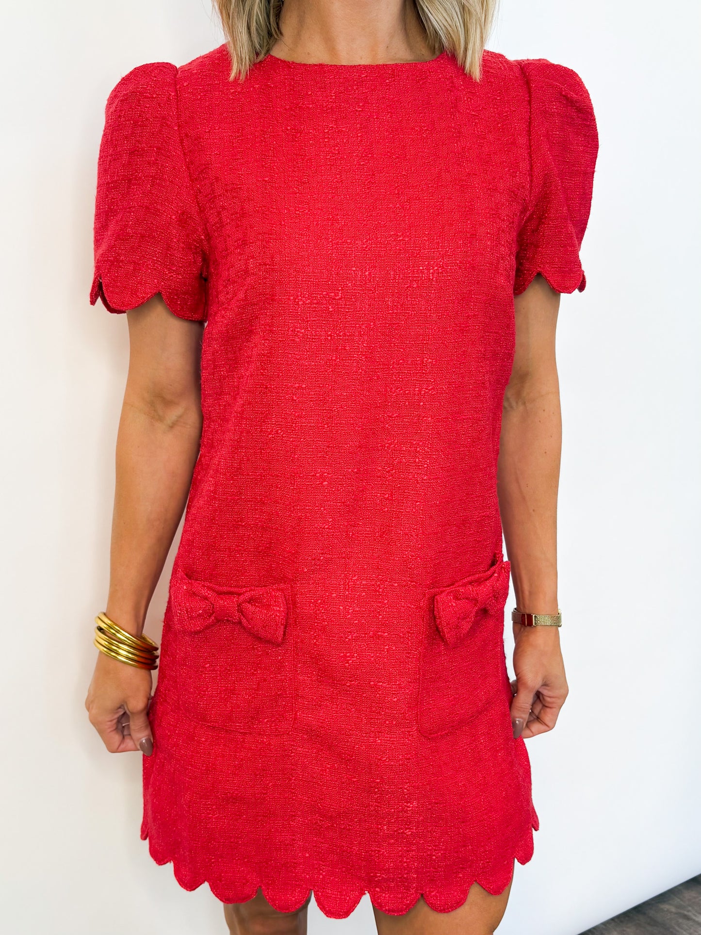 Merry Moments Tweed Dress