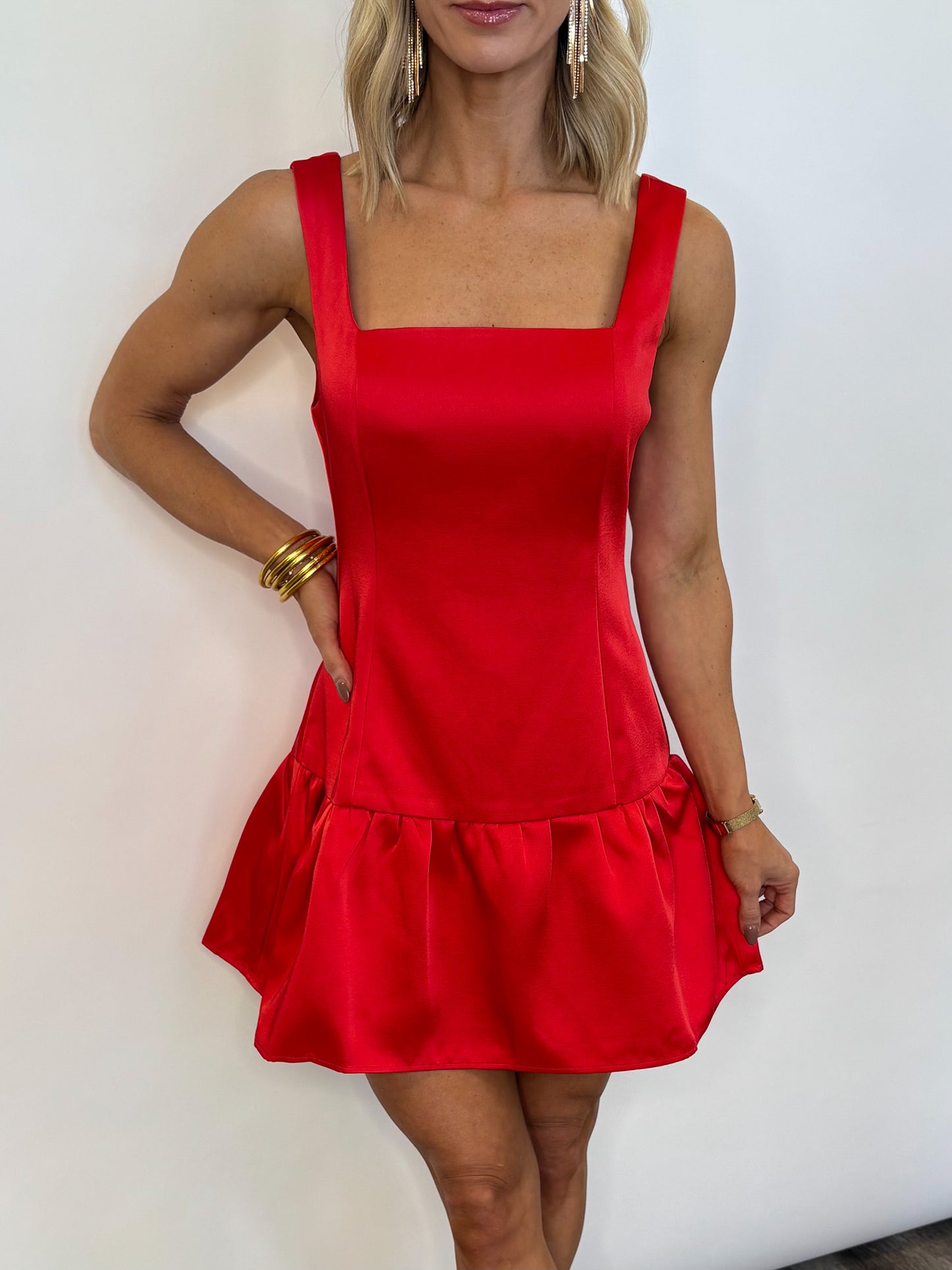 Merry Satin Mini Dress