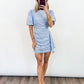 Coastal Bloom Dress - BLUE
