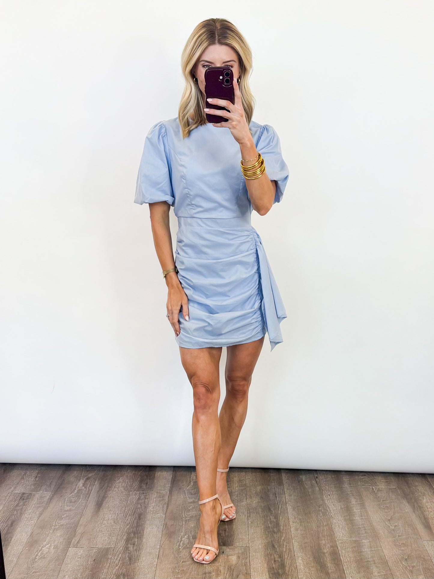 Coastal Bloom Dress - BLUE