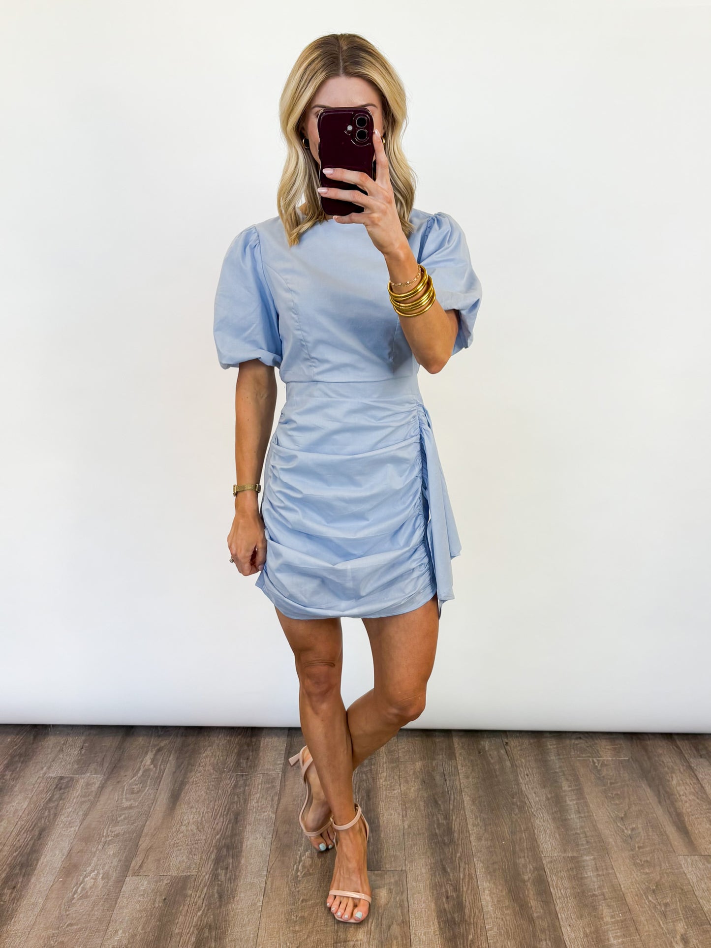 Coastal Bloom Dress - BLUE