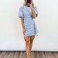 Coastal Bloom Dress - BLUE