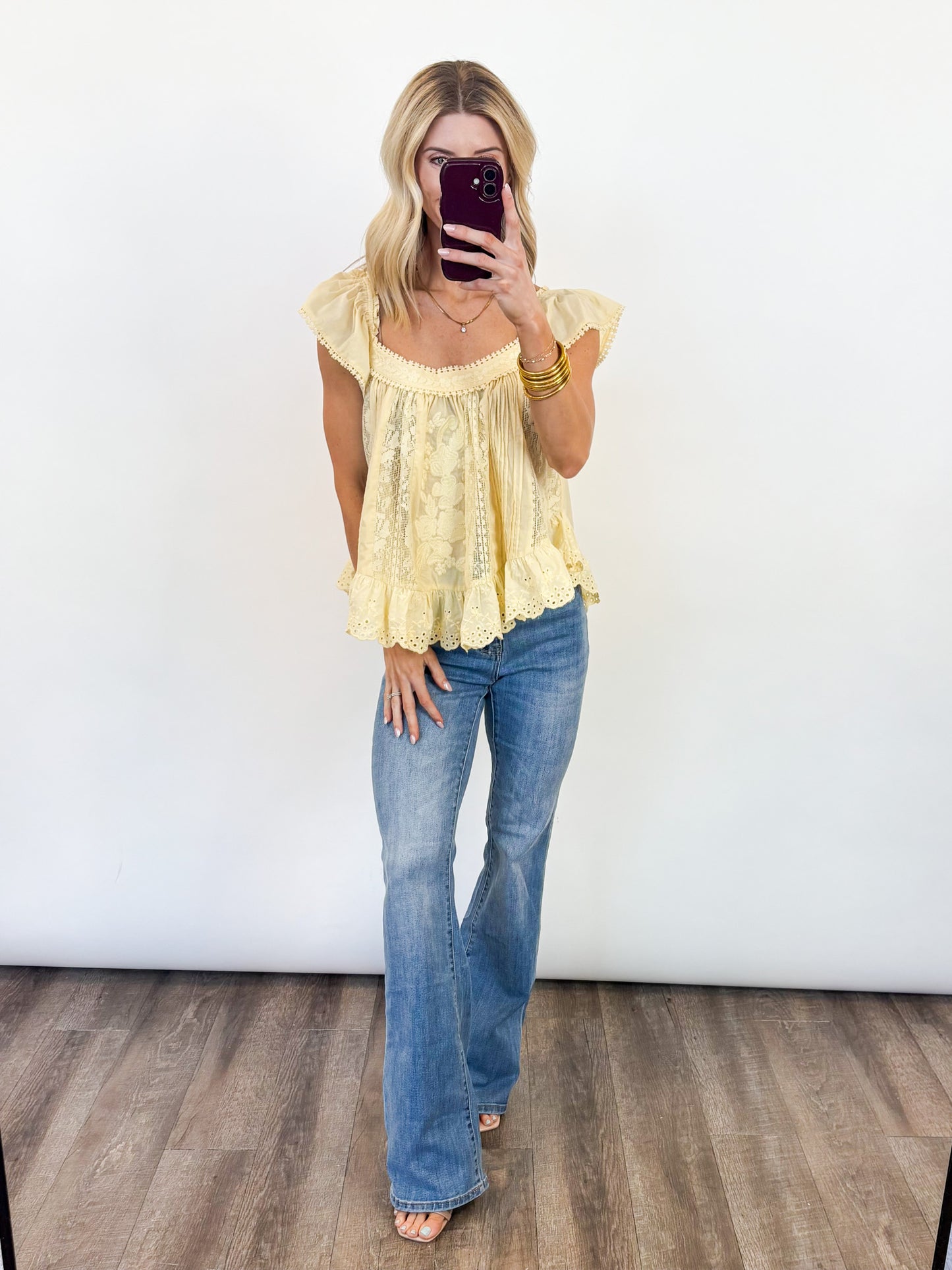 Sunlit Meadow Lace Top