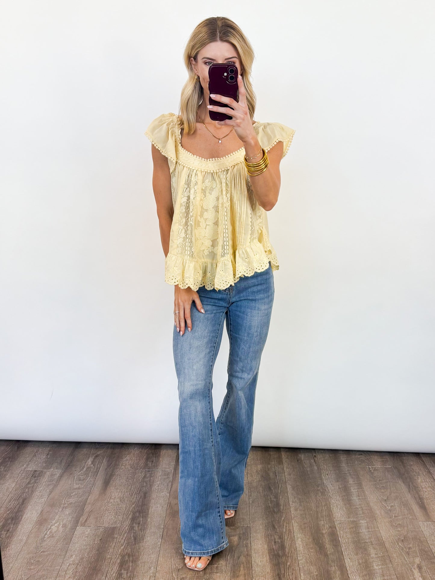 Sunlit Meadow Lace Top