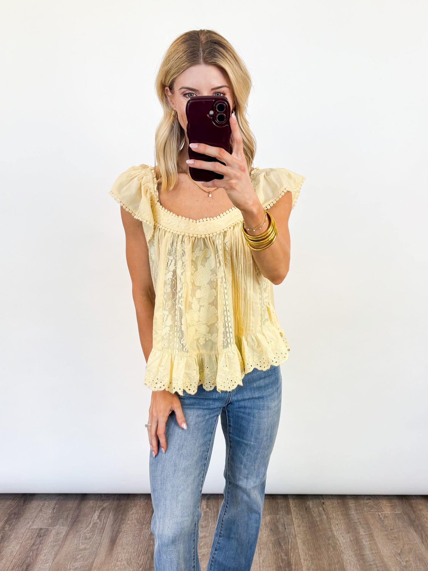 Sunlit Meadow Lace Top