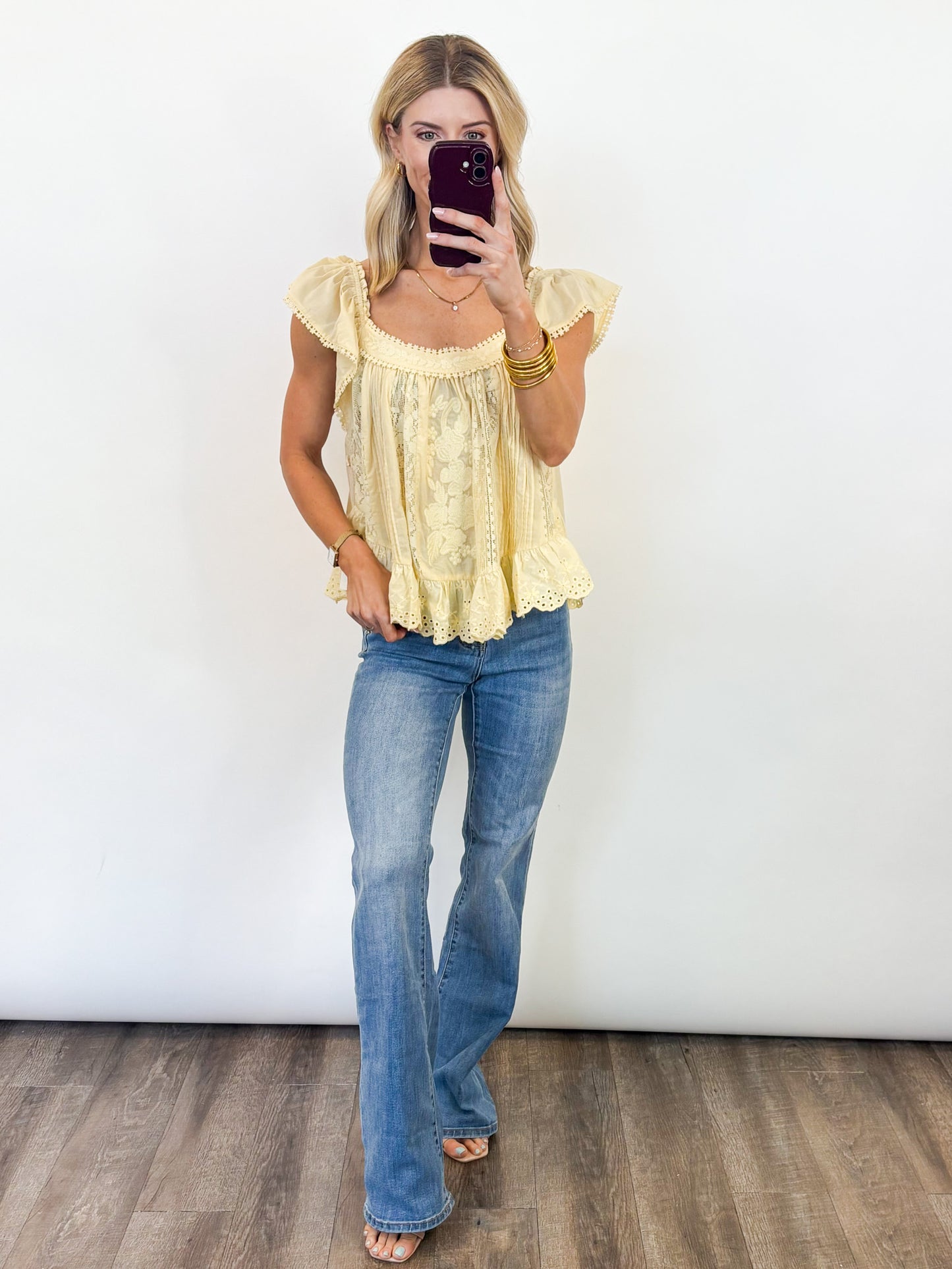 Sunlit Meadow Lace Top