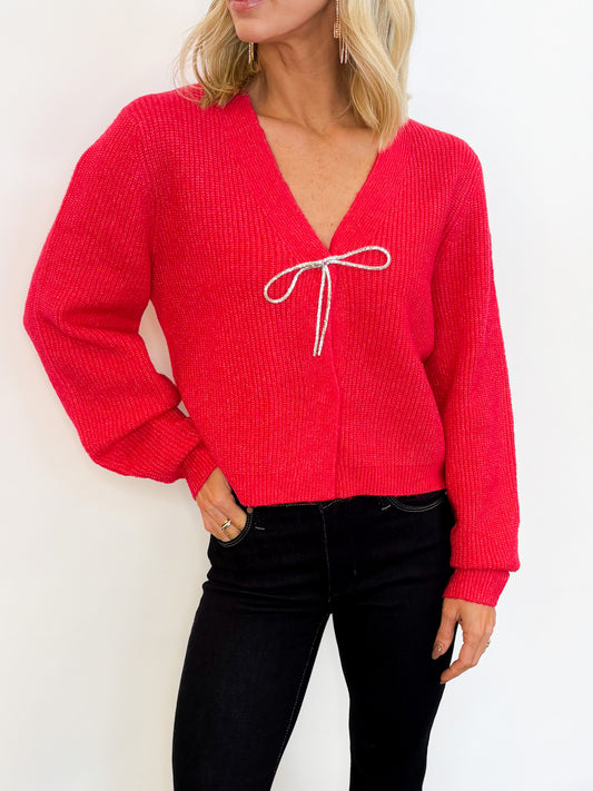 Cozy Charm Bow Sweater - 2 COLORS