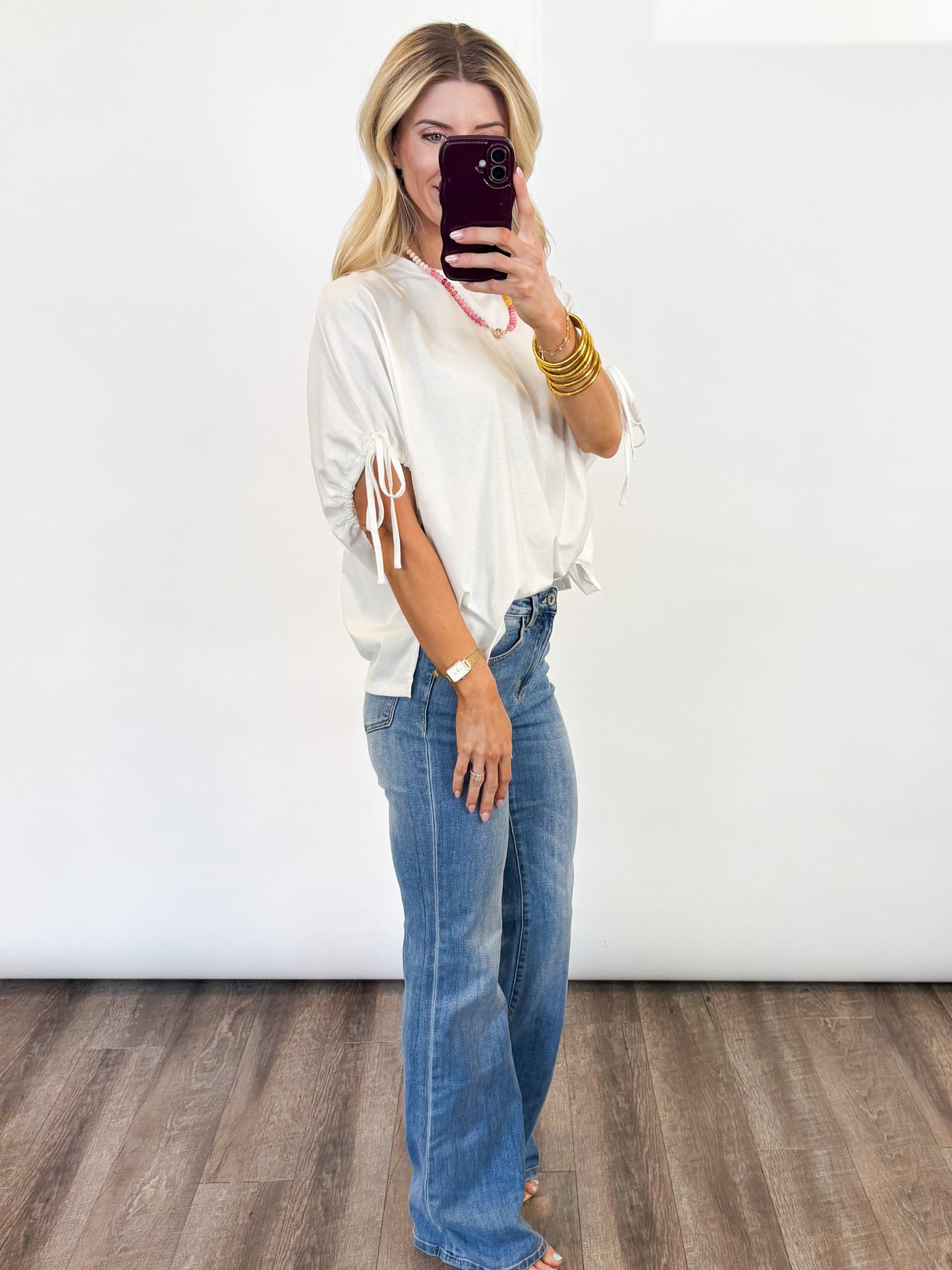 Drawstring Daily Top - 2 COLORS