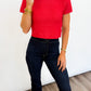 Holiday Knit Cropped Sweater