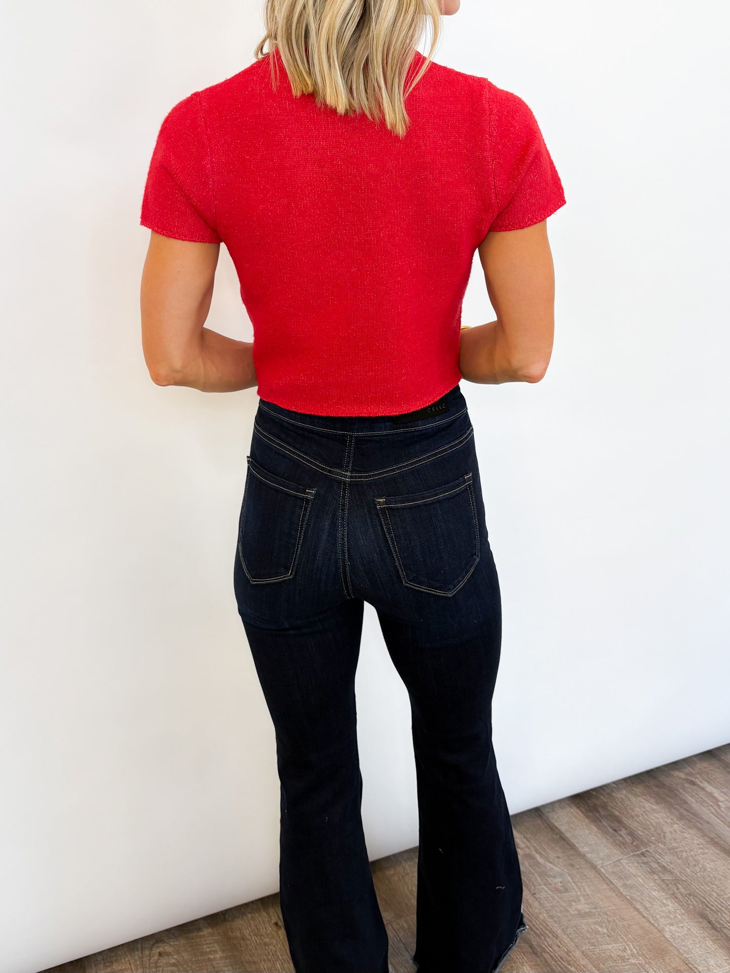 Holiday Knit Cropped Sweater