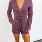 Plum Utility Denim Romper