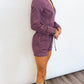 Plum Utility Denim Romper