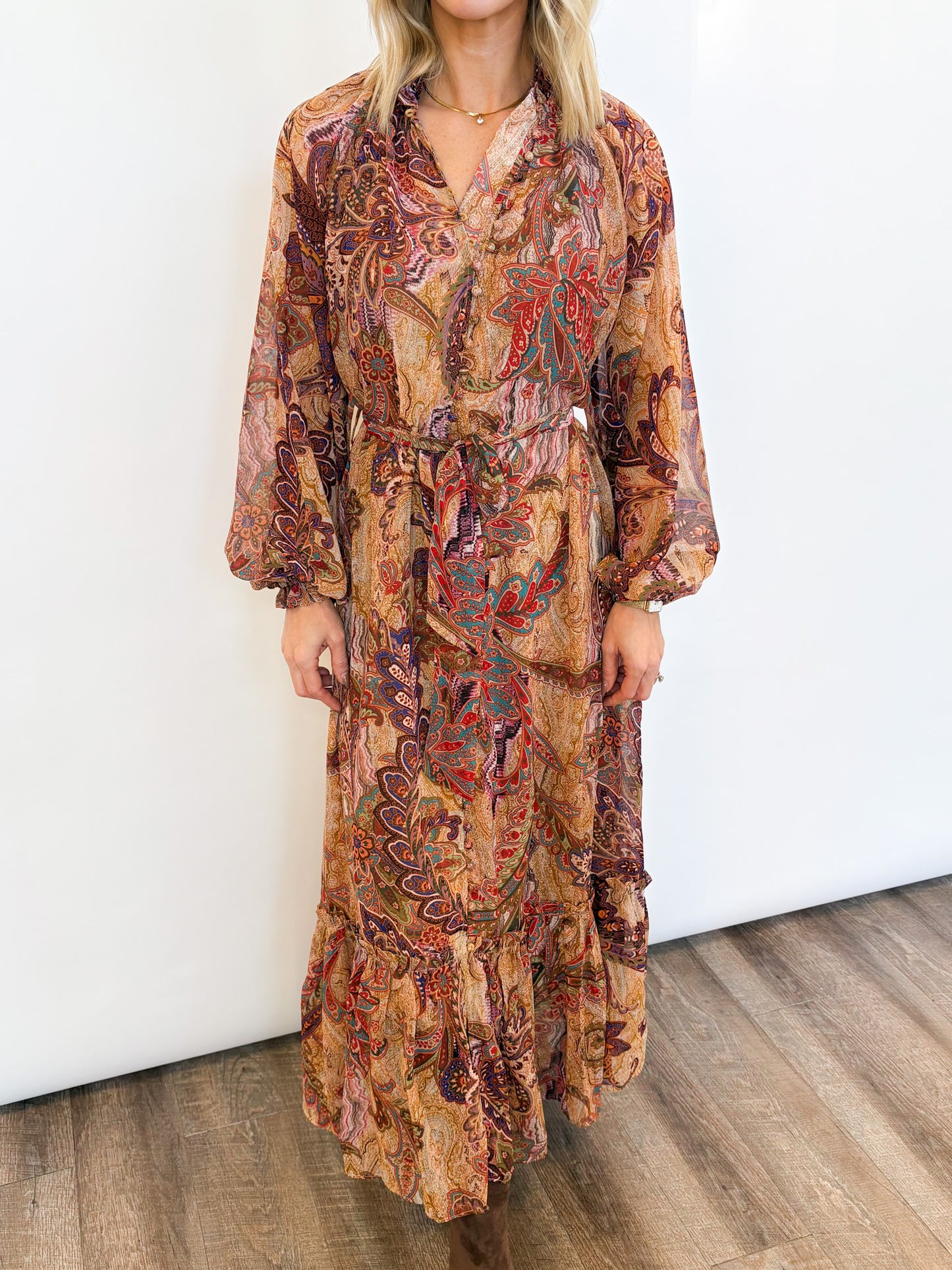 Tuscany Sunset Maxi Dress