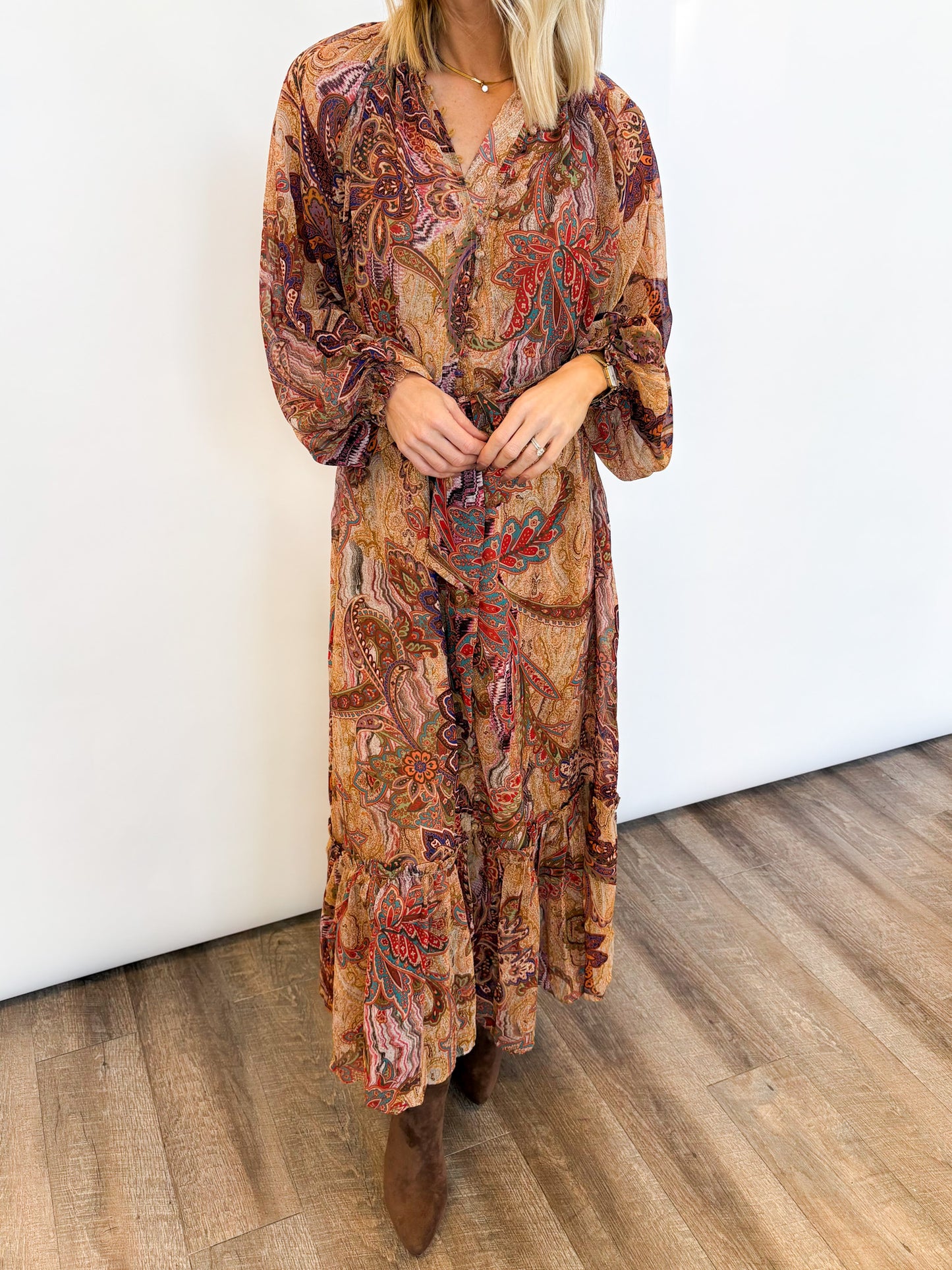 Tuscany Sunset Maxi Dress