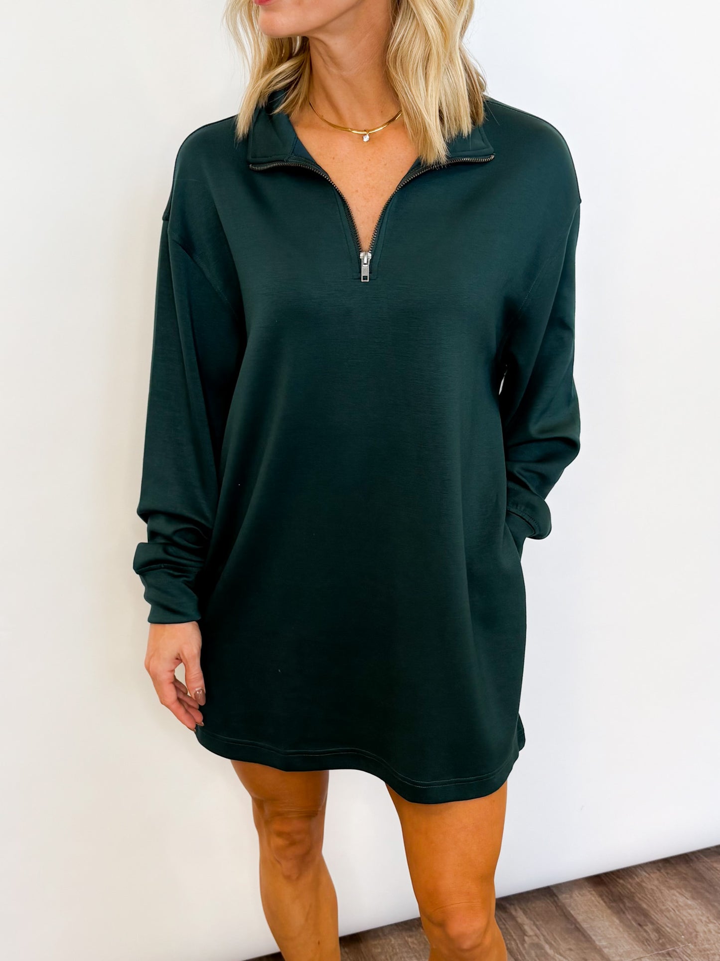 Weekend Half-Zip Dress