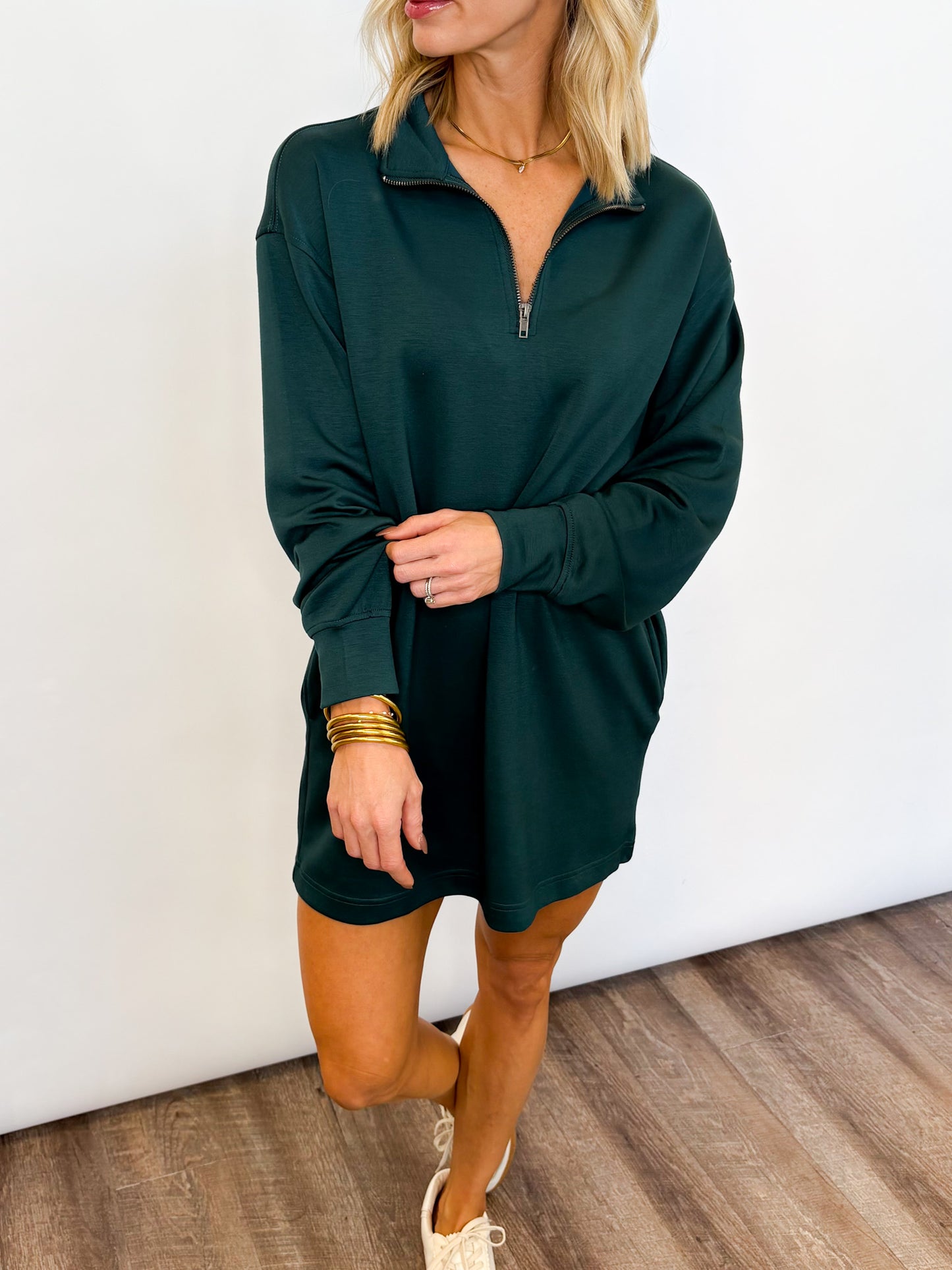 Weekend Half-Zip Dress