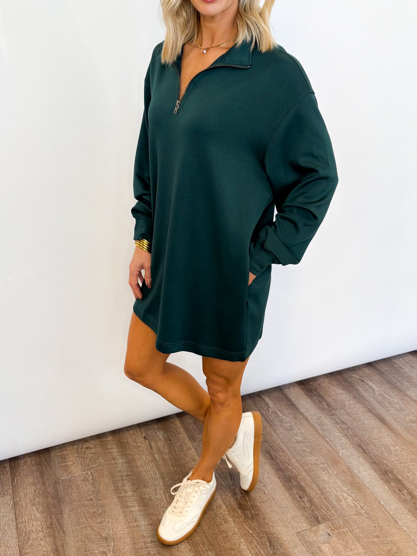 Weekend Half-Zip Dress