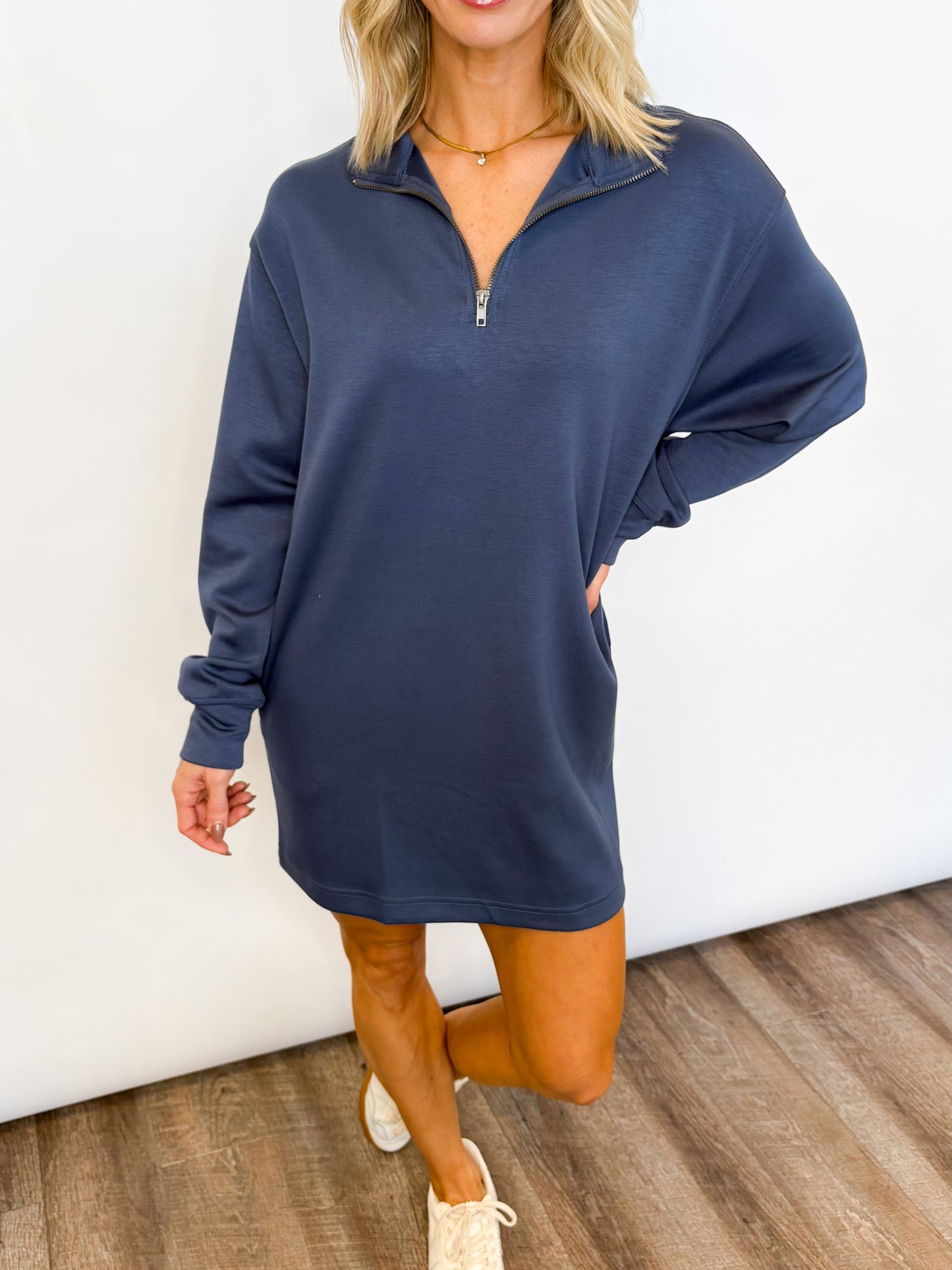 Weekend Half-Zip Dress
