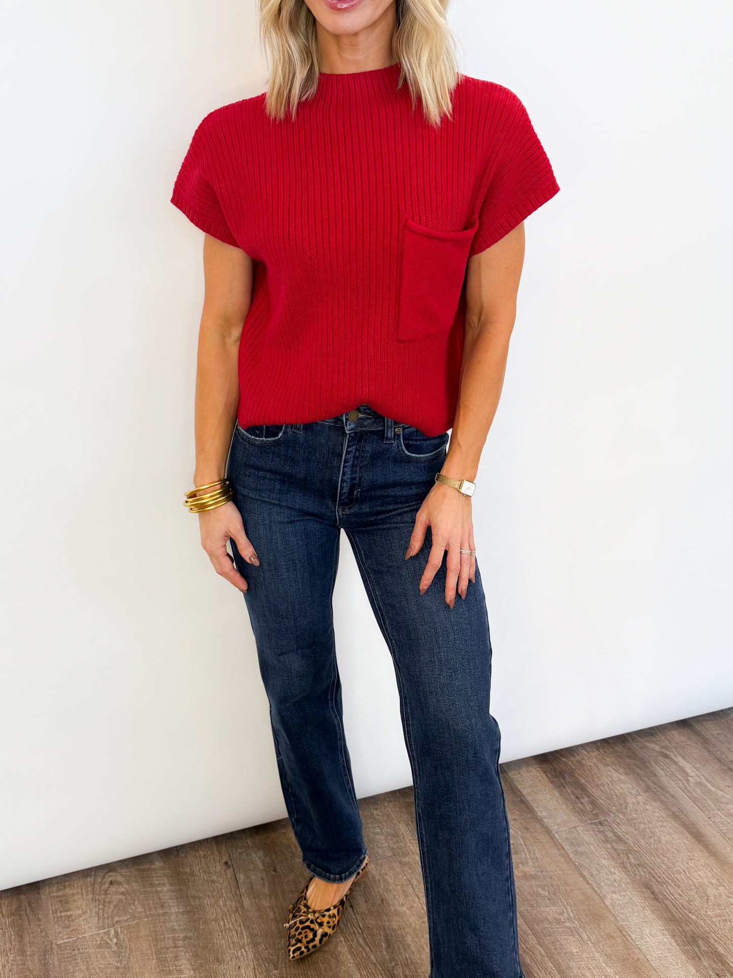 Candy Cane Knit Top - 2 Colors