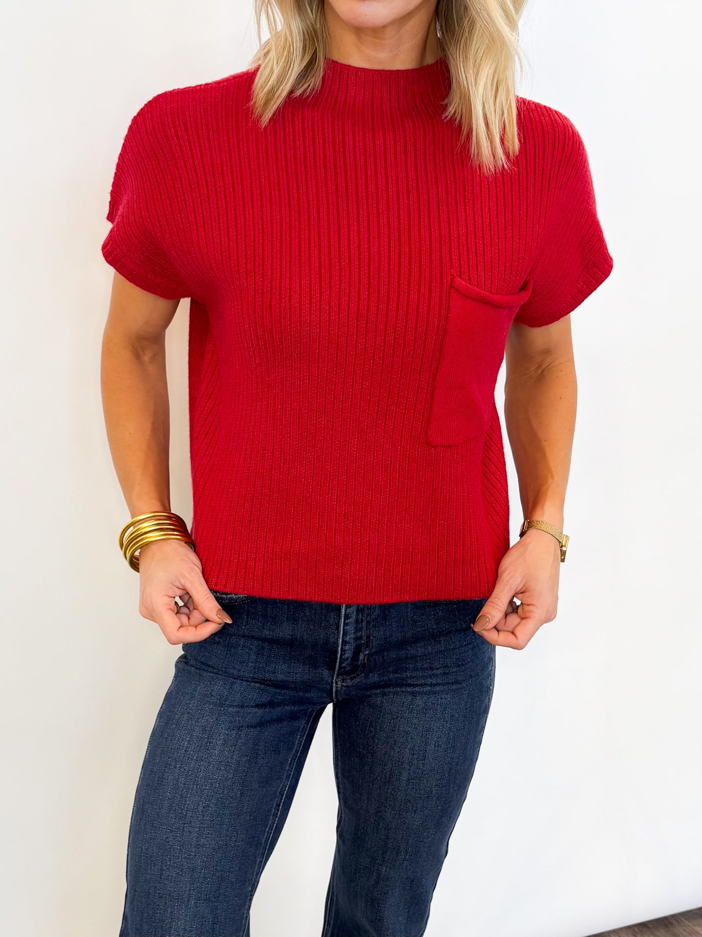 Candy Cane Knit Top - 2 Colors