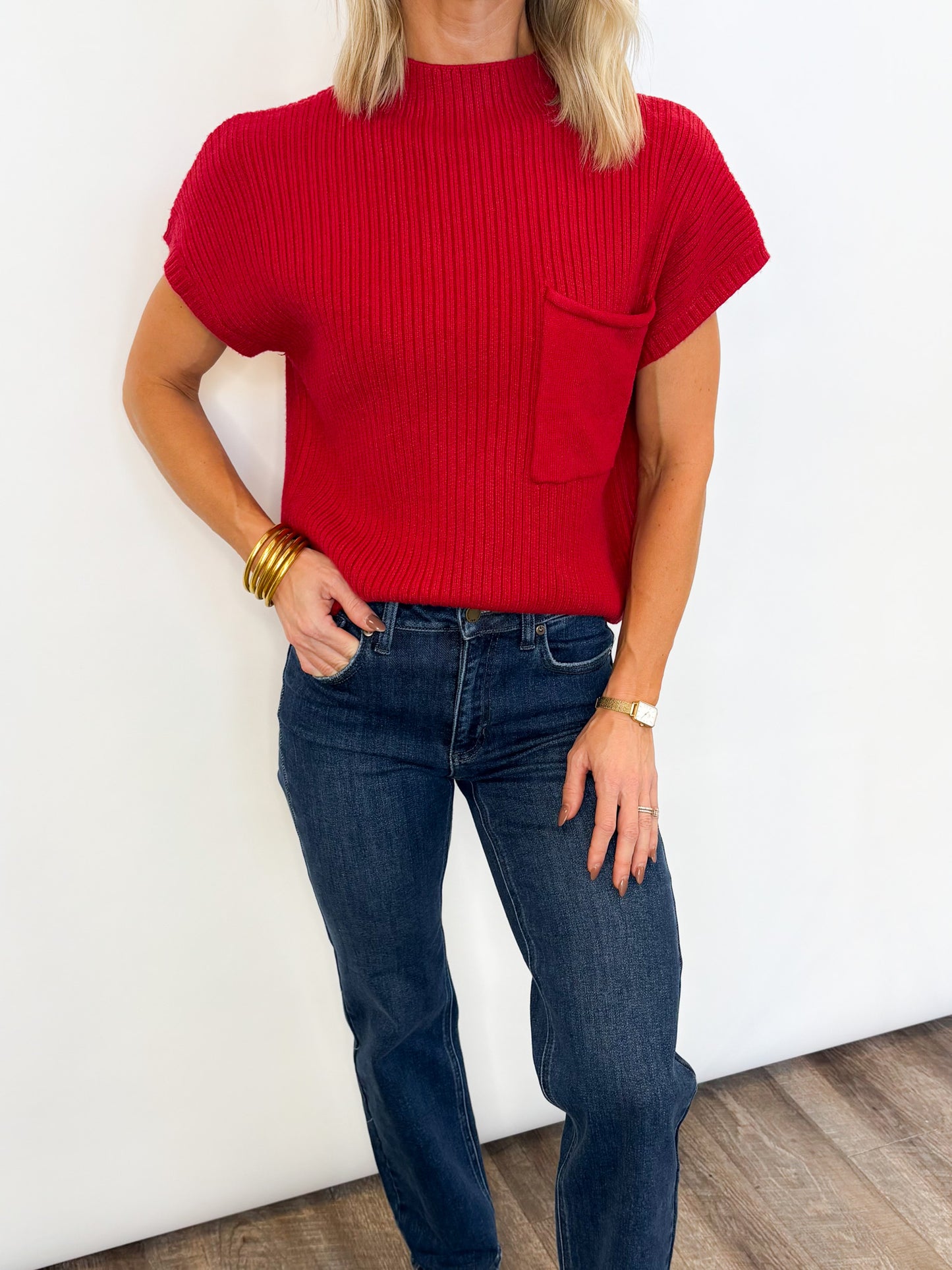 Candy Cane Knit Top - 2 Colors