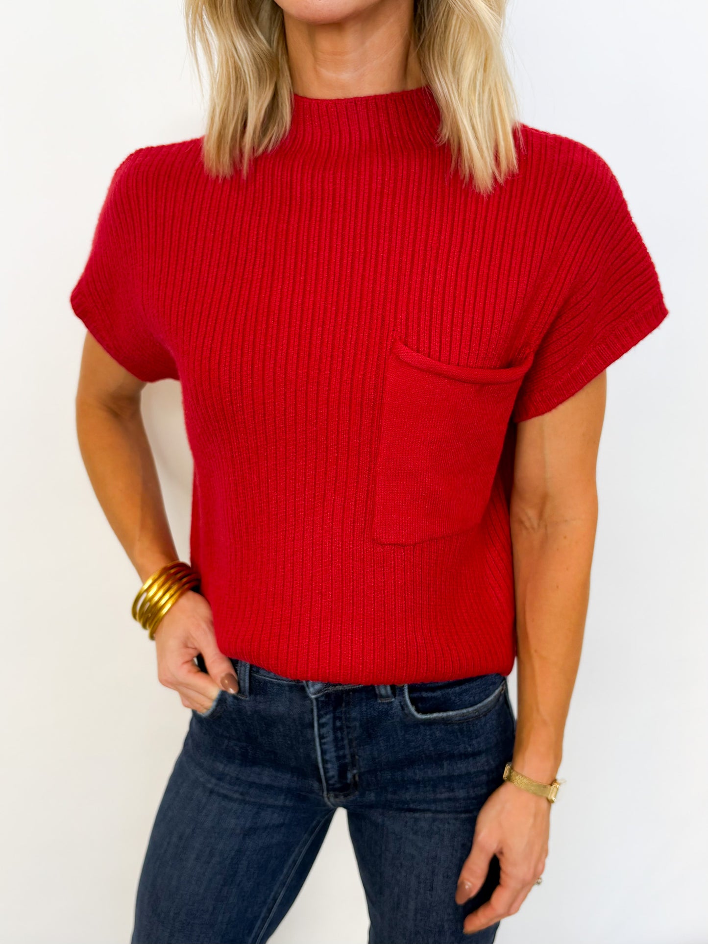 Candy Cane Knit Top - 2 Colors