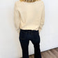 Golden Bow Sequin Sweater