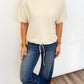 Every Day Drawstring Hem Top