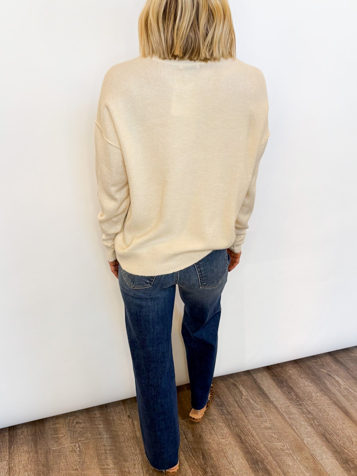 Essential Ivory Knit Sweater