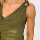 Draped Elegance One-Shoulder Top - 2 Colors